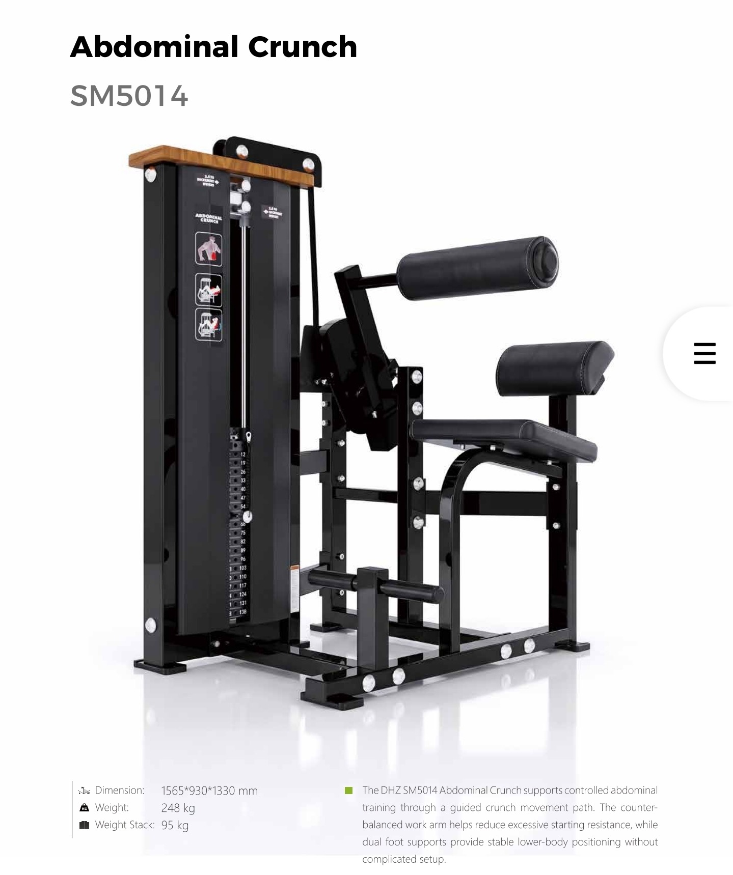 ABDOMINAL CRUNCH NEW DHZ SM5014