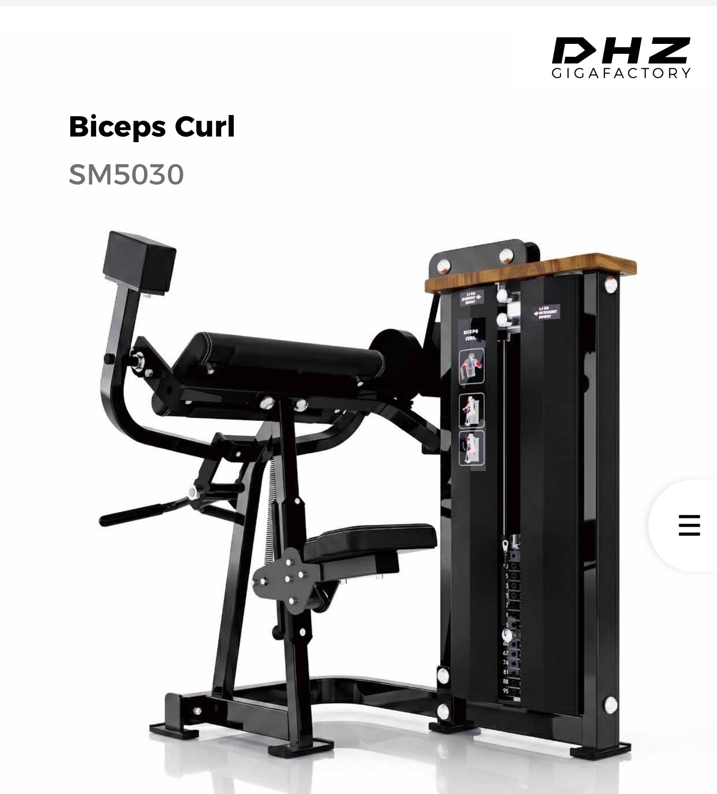 BICEPS CURL MACHINE NEW DHZ SM5030